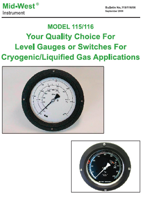 Mid-West Cryogenic Level Gauge - DP Gauge