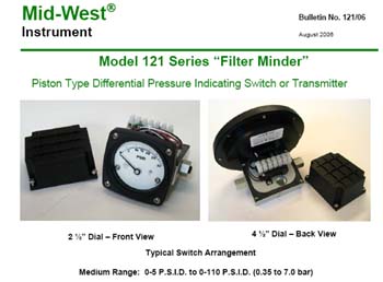 Mid-West Instrument - DP Transmitter - Piston Type Differential Pressure
